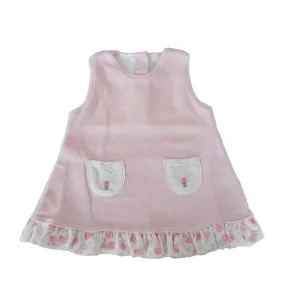 Baby Girl's Pink Velour "Arianne" 3 PC Dress Set