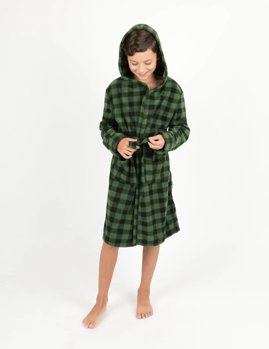 Black & Green Plaid Matching Family Pajama Set