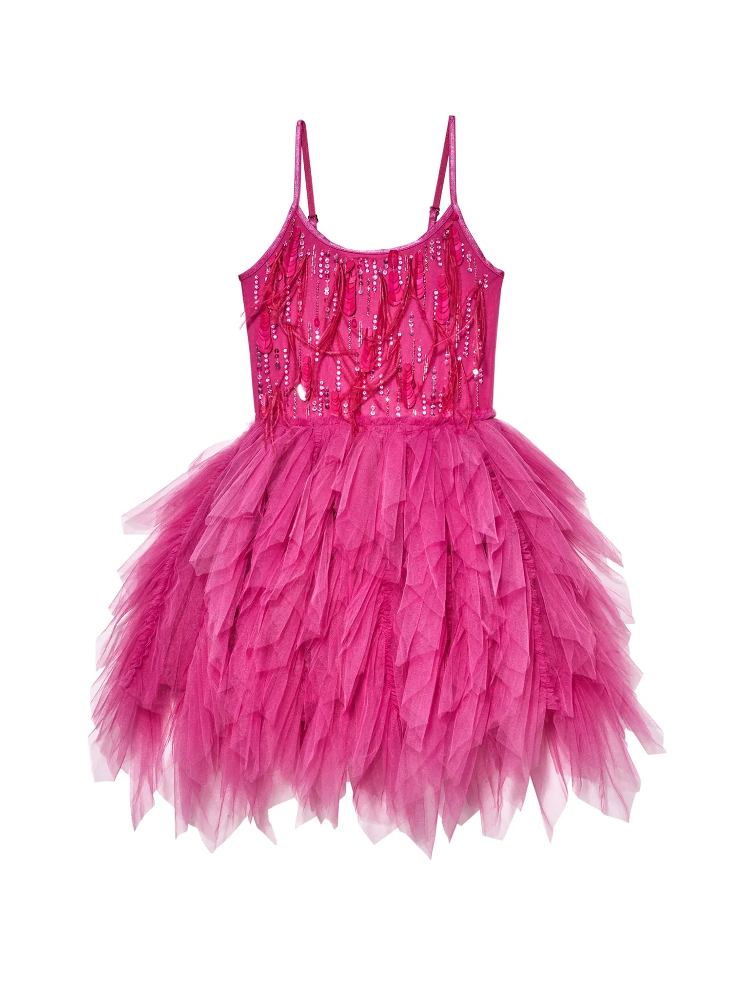 Cosmic Dance Tutu Dress | Fuschia Red