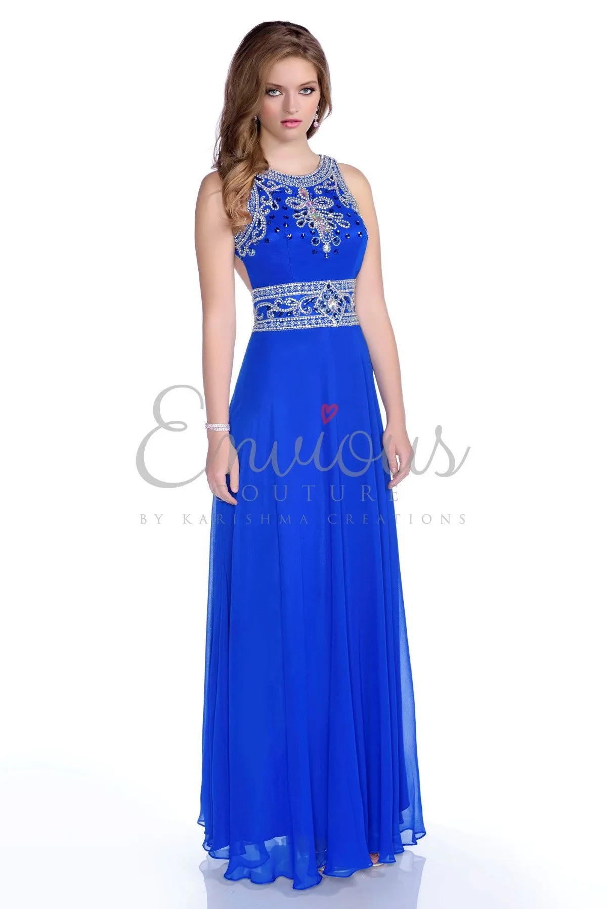 Envious Couture 16211 size 2 in Royal Blue Evening Prom Dress