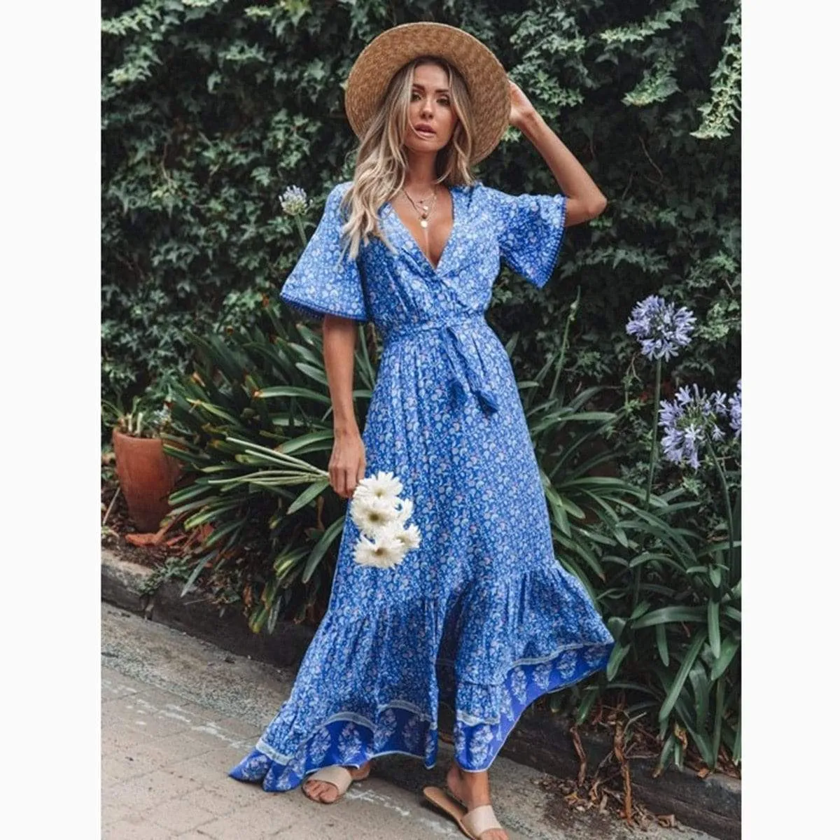 Ethereal Boho Chic Maxi Dress