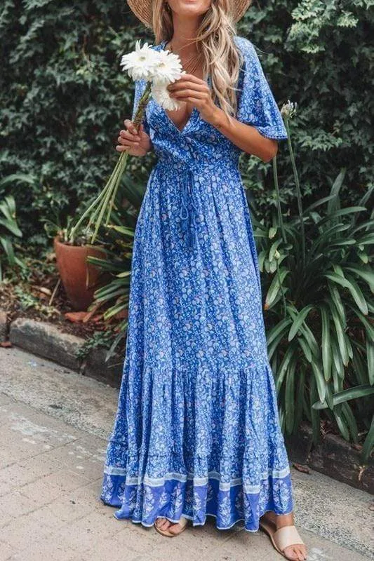 Ethereal Boho Chic Maxi Dress