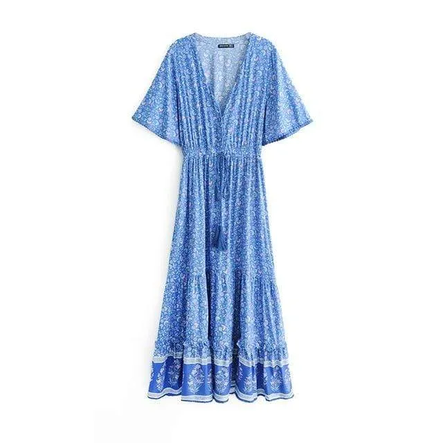 Ethereal Boho Chic Maxi Dress