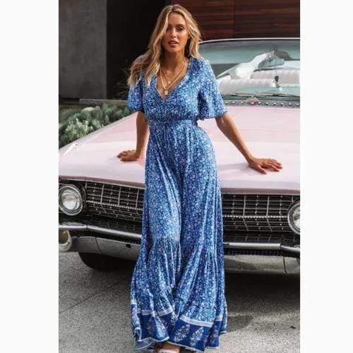 Ethereal Boho Chic Maxi Dress