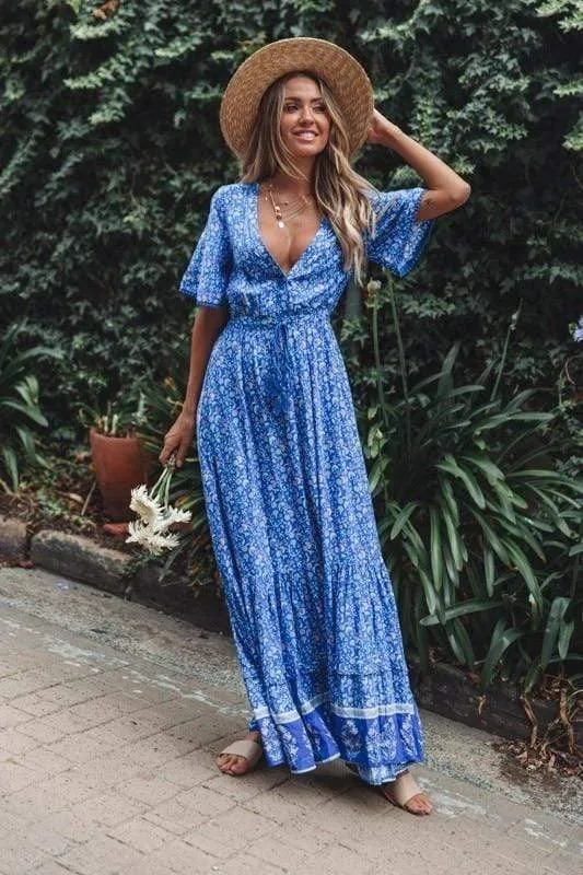 Ethereal Boho Chic Maxi Dress