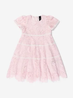 Needle & Thread Girls Lace Primrose Dress In Pink