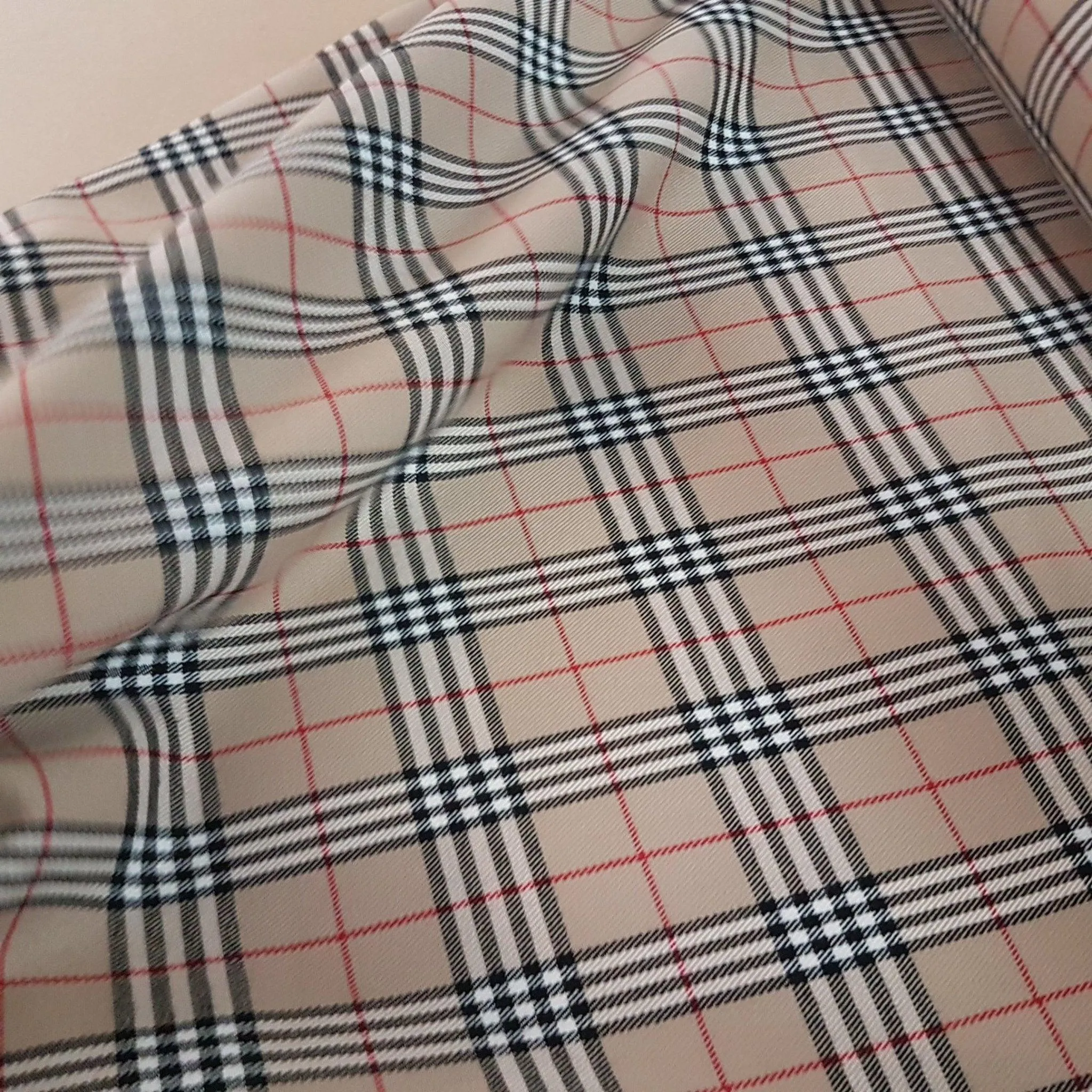 Thompson Tartan, Caramel Modern Tartan Fabric