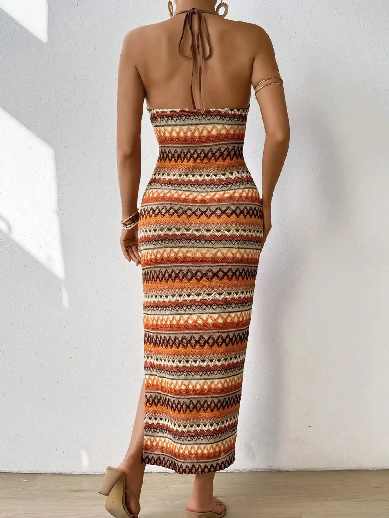 ZigZag Patterned Boho Dress