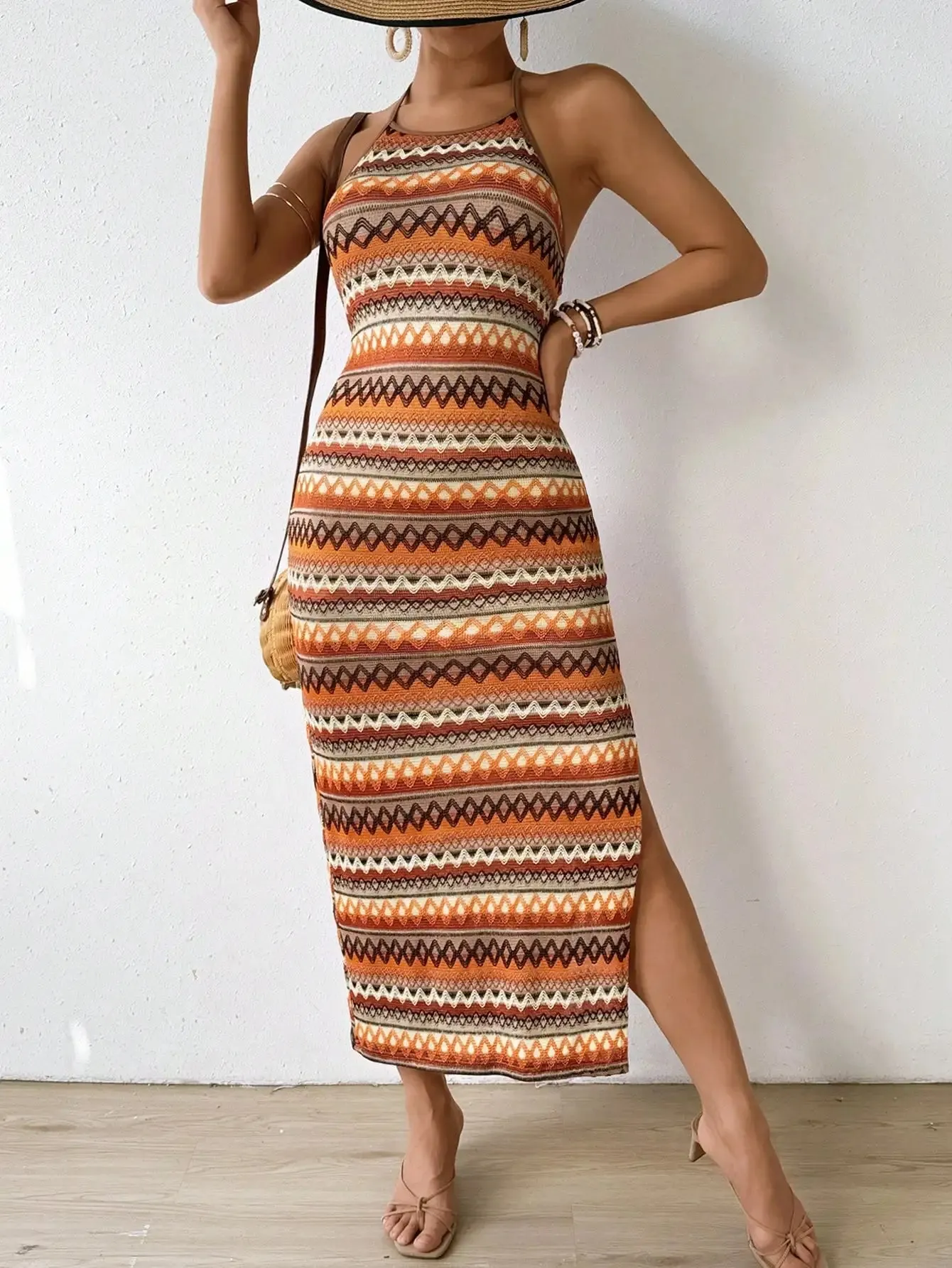 ZigZag Patterned Boho Dress